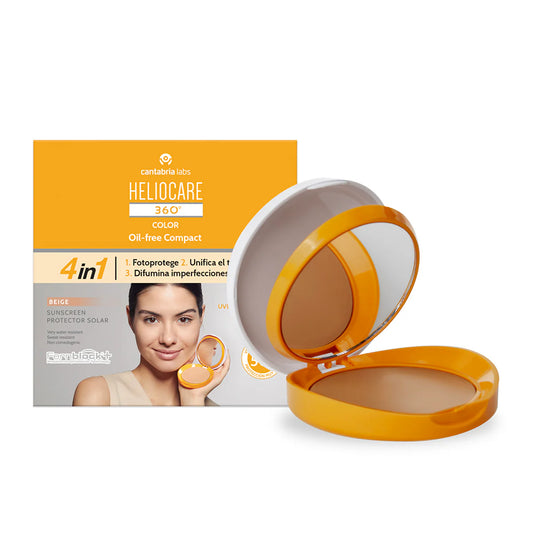 Heliocare 360° Polvo compacto protector solar beige FPS50+ 10 gr